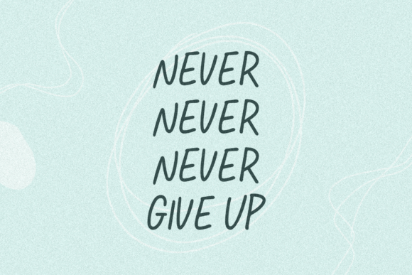 Slowly Life Font Poster 8