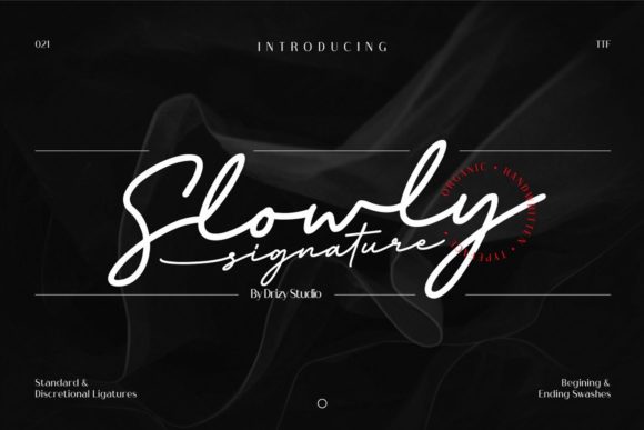 Slowly Signature Font