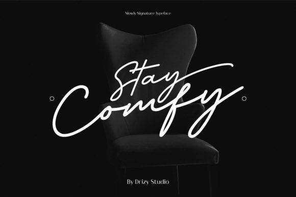 Slowly Signature Font Poster 2