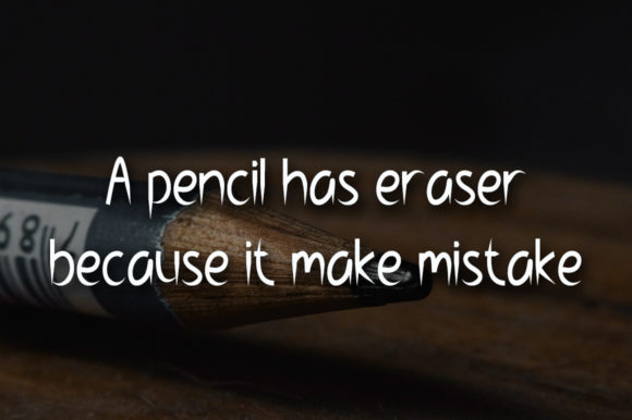 Small Pencil Font Poster 2