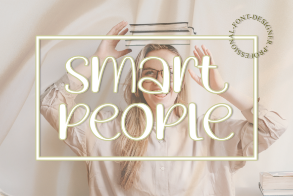 Smart People Font Poster 1