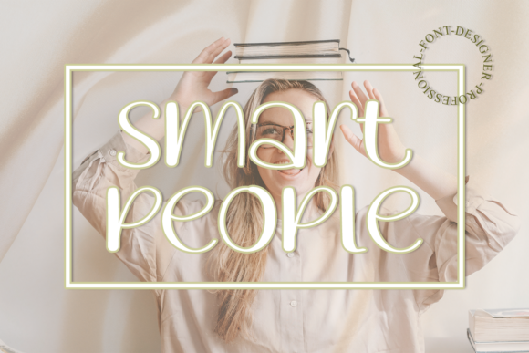 Smart People Font Smart People Font Poster 1