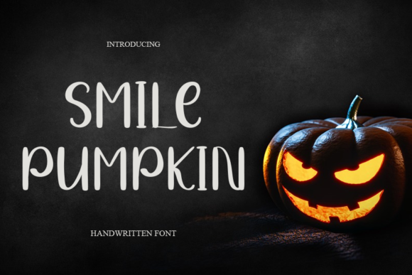 Smile Pumpkin Font Poster 1