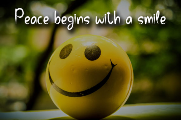 Smiley Font Poster 4