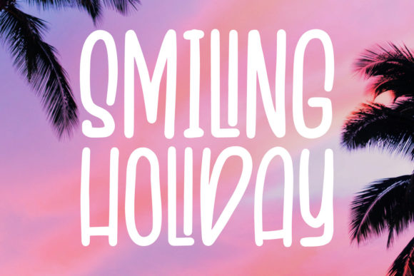 Smiling Holiday Font Poster 1