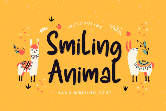 Smilling Animal Font Poster 1