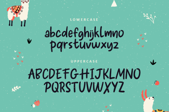 Smilling Animal Font Poster 7