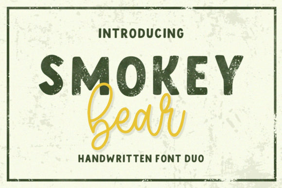 Smokey Bear Font Poster 1