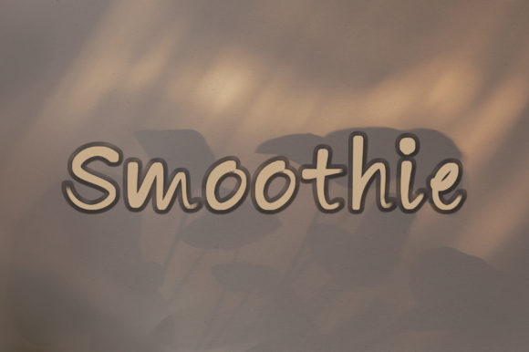 Smoothie Font Poster 1