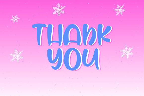 Snow Flake Font Poster 5