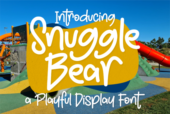 Snuggle Bear Font Poster 1
