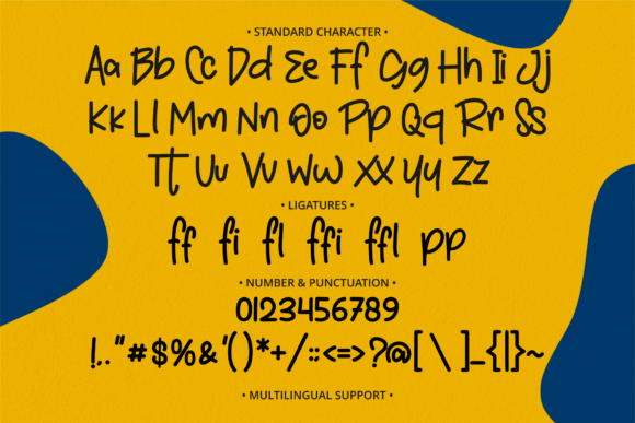 Snuggle Bear Font Poster 9