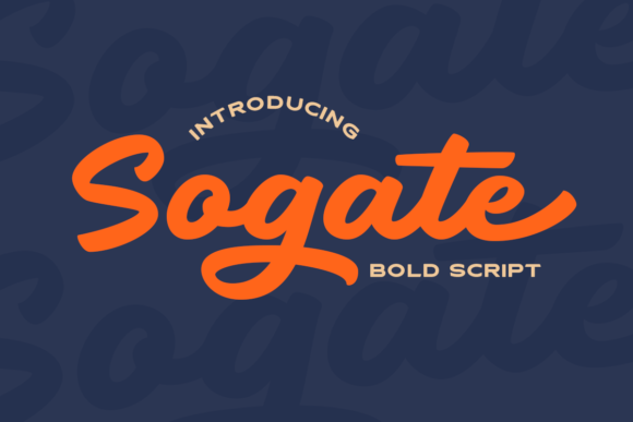 Sogate Font Poster 1