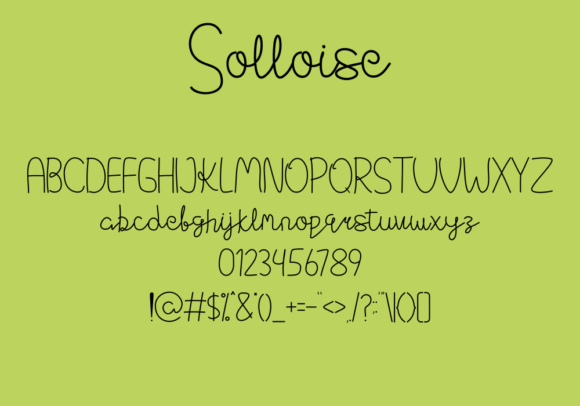 Solloise Font Poster 6