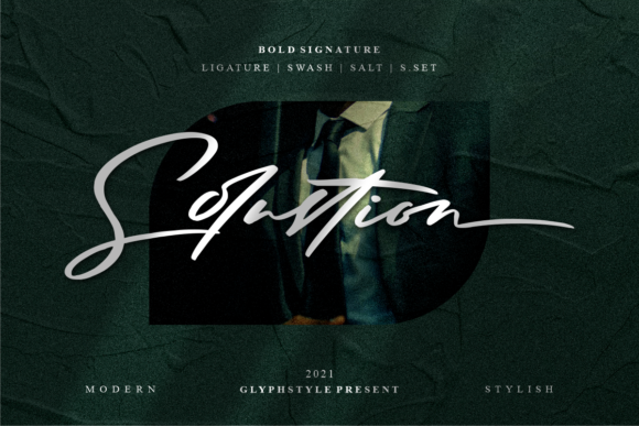 Solustion Font Poster 1