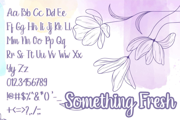 Something Fresh Font Poster 2