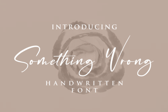 Something Wrong Font Something Wrong Font Poster 1