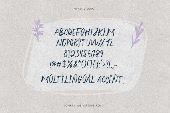 Something Wrong Font Poster 9