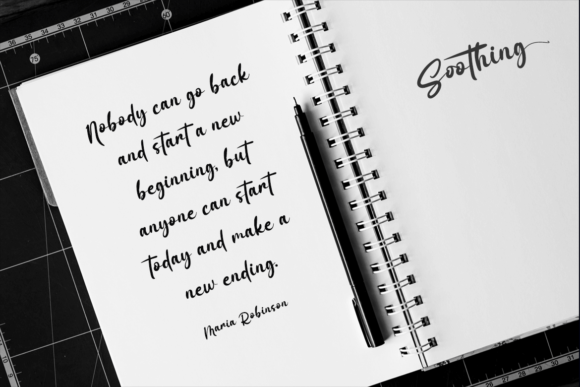 Soothing Font Poster 3