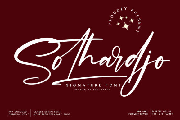 Sothardjo Font