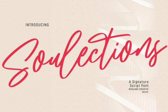 Soulections Script Font Poster 1