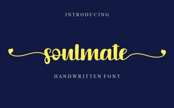 Soulmate Font Soulmate Font Poster 1