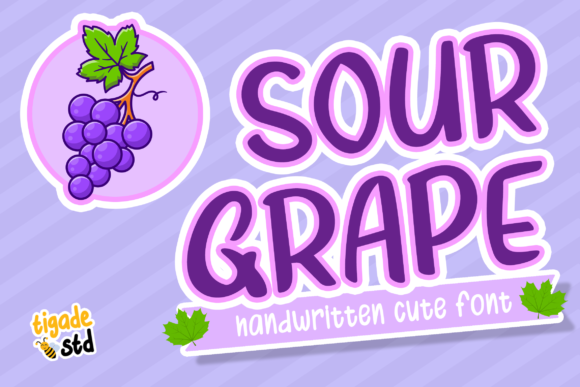 Sourgrape Font Poster 1