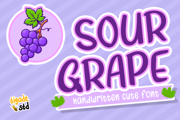 Sourgrape Font Sourgrape Font Poster 1