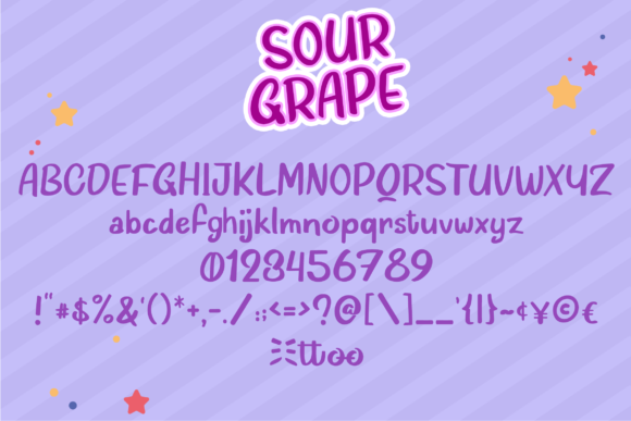Sourgrape Font Poster 4