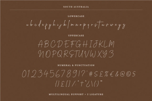 South Australia Font Poster 13