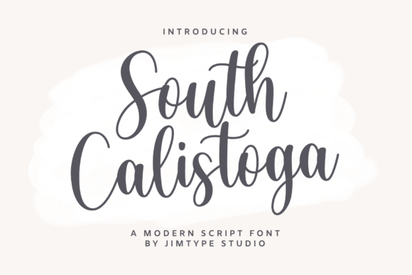 South Calistoga Font Poster 1