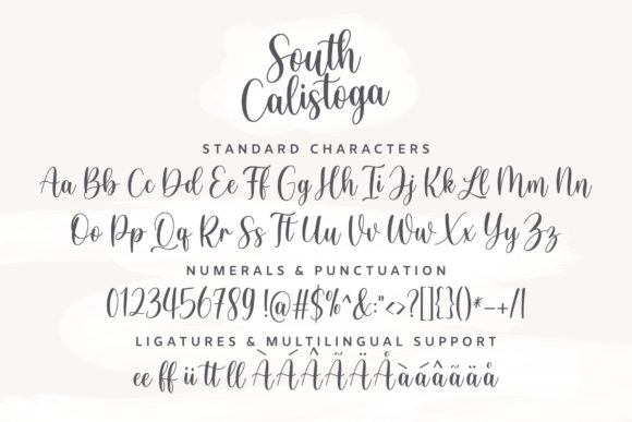 South Calistoga Font Poster 8