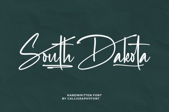 South Dakota Font Poster 1