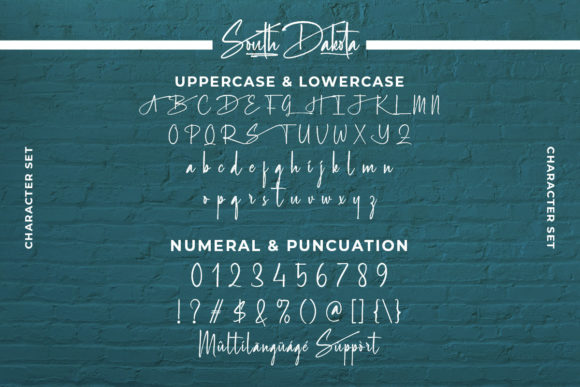 South Dakota Font Poster 3