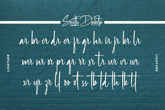 South Dakota Font Poster 5