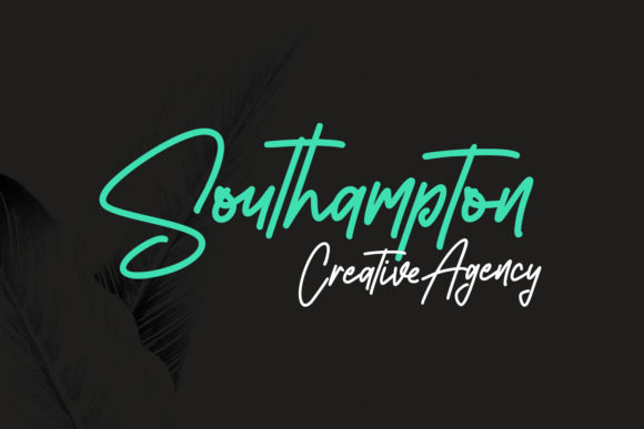 Southavely Script Font Poster 5