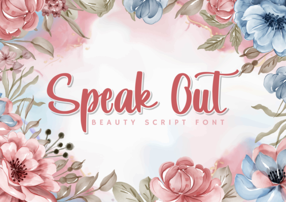 Speak out Font Poster 1