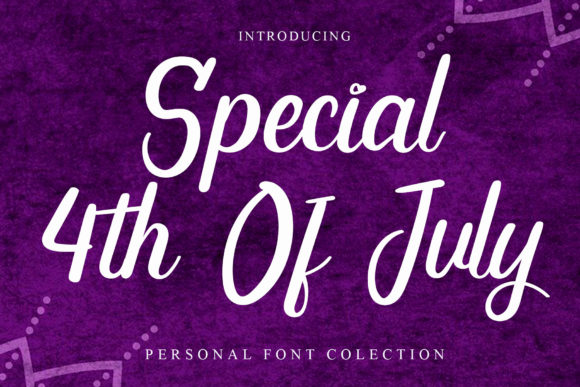 Special 4th of July Font