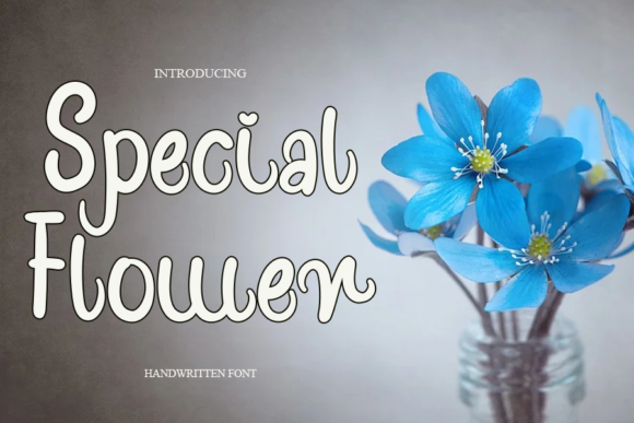 Special Flower Font Poster 1