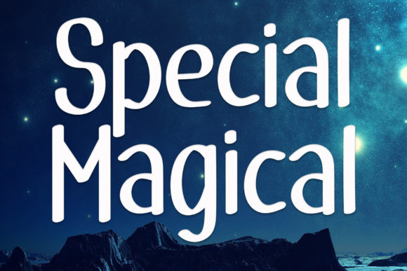 Special Magical Font Poster 1