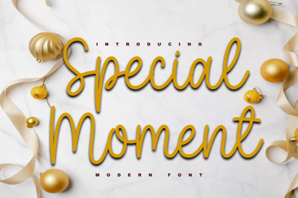 Special Moment Font Poster 1