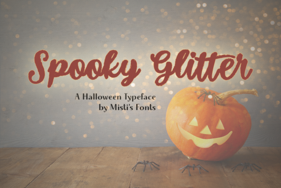 Spooky Glitter Font Poster 1