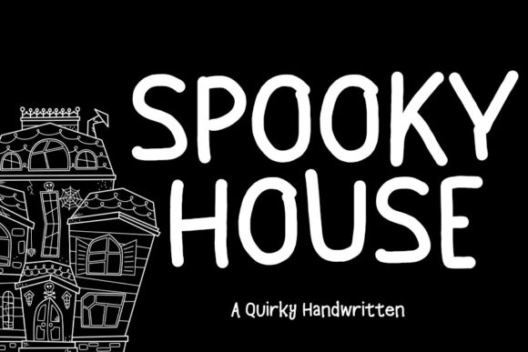 Spooky House Font Poster 1