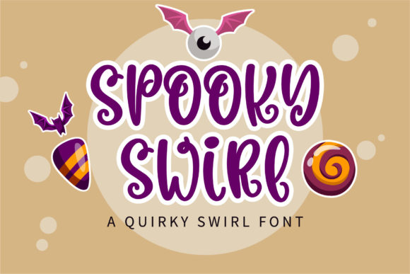Spooky Swirl Font Poster 1