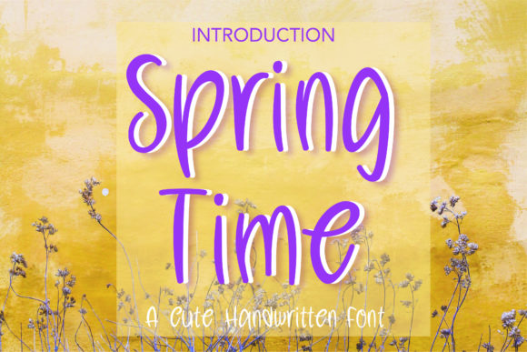 Spring Time Font Poster 1