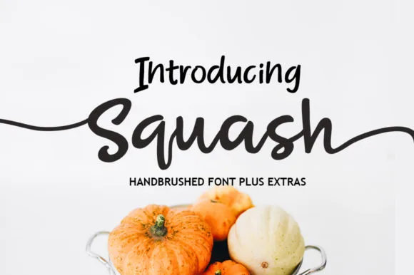 Squash Script Font Squash Script Font Poster 1