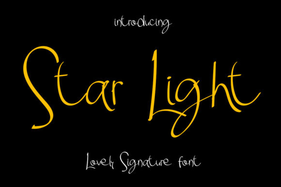 Star Light Font Poster 1