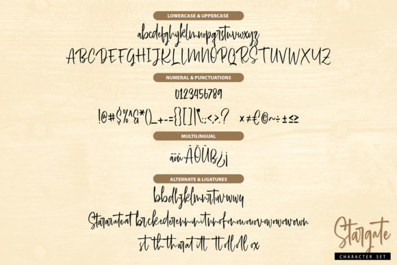 Stargate Font Poster 6