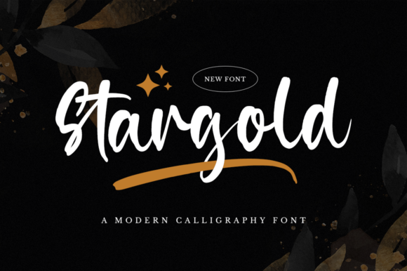 Stargold Font Poster 1