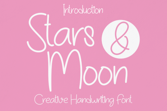 Stars & Moon Font Poster 1